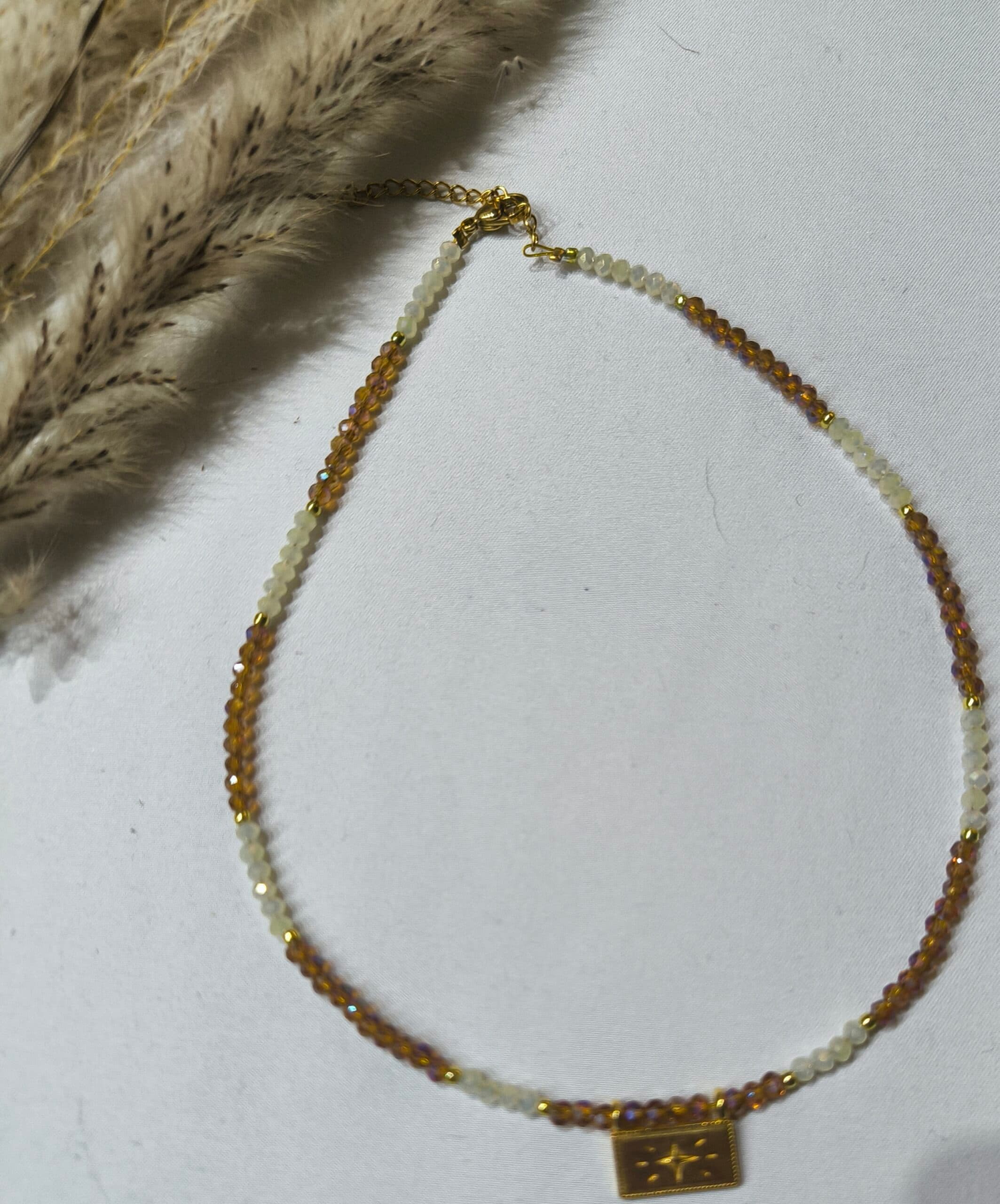 Χειροποίητο Κολιέ Choker Amber Polaris (test)